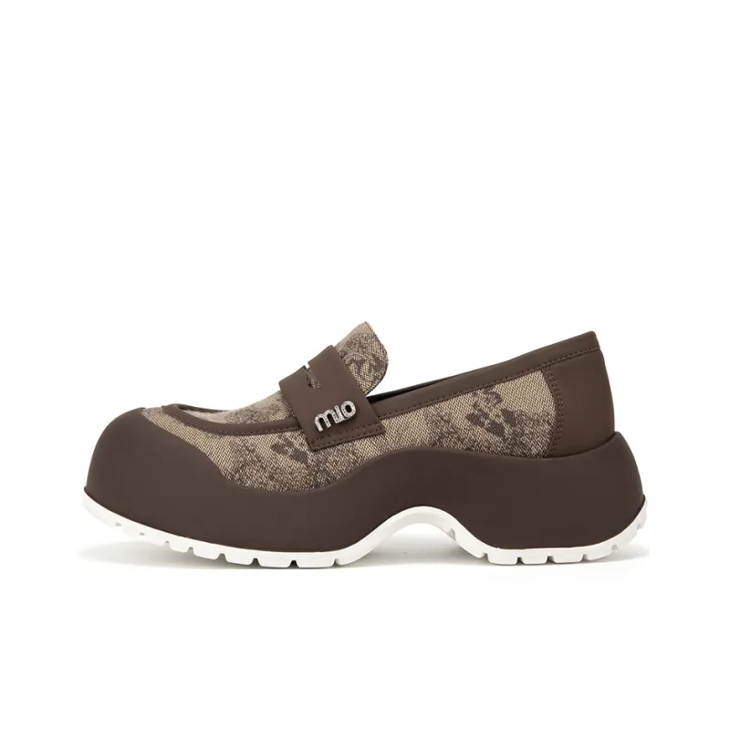 MIO Loafers Women's Black/White | Coffee/Apricot-6