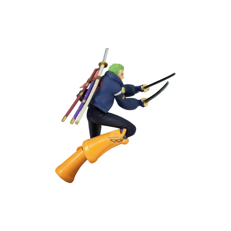 BANPRESTO BRC One Piece, Egghead Island Zoro, Battle Instant Figure Bonus Gifts 16cm-1