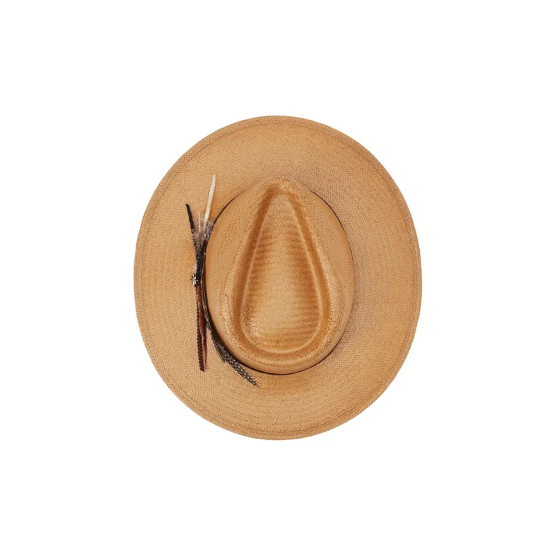 STETSON Straw Sun Protection Hats Unisex Brown-3