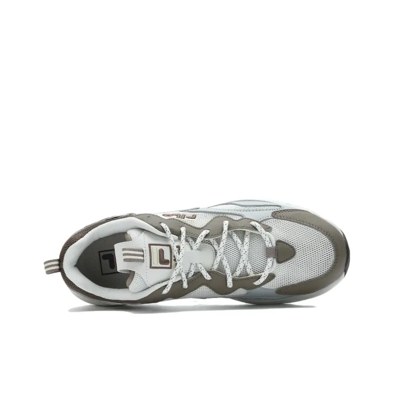 FILA Tracer Abrasion Resistant, Breathable, Lightweight Low Top Casual Shoes Men's Gray White-6