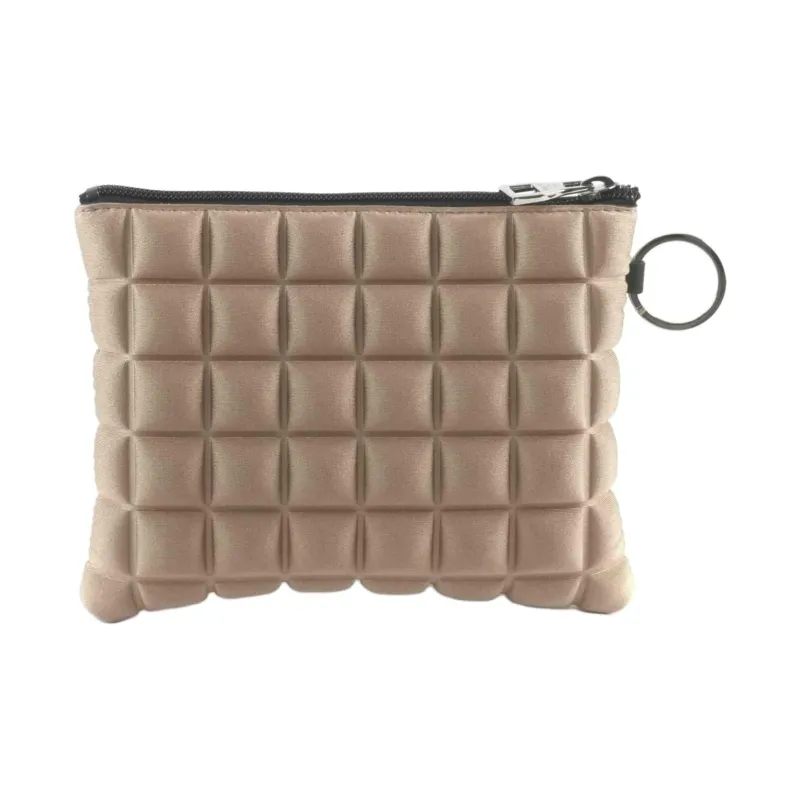 BPRIME 3D Cube Molded Fabric Wallet Mini Women's Milk Candy Color-0