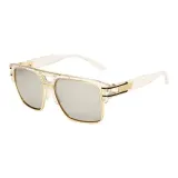 Ecru Half Rim Metal Full Rim