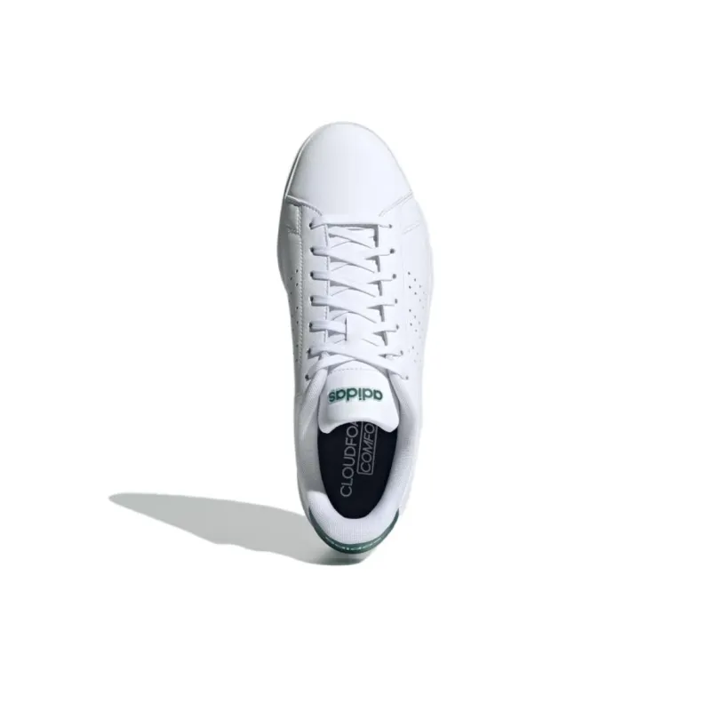 Adidas ADVANTAGE 2.0 Anti Slip Wear Resistant Low Top Skateboard Shoes Men's White Green-3