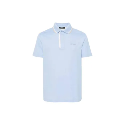 VERSACE JEANS COUTURE Polo Shirts Men Blue