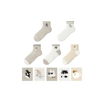 Crabsecret Ankle Socks Women's 5 Pack