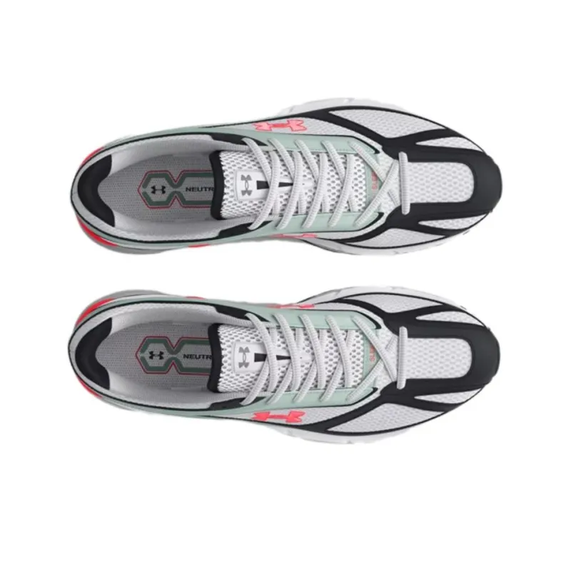 Under Armour Apparition Slip Resistant And Breathable Low Top Casual Running Shoes Unisex White Black-3