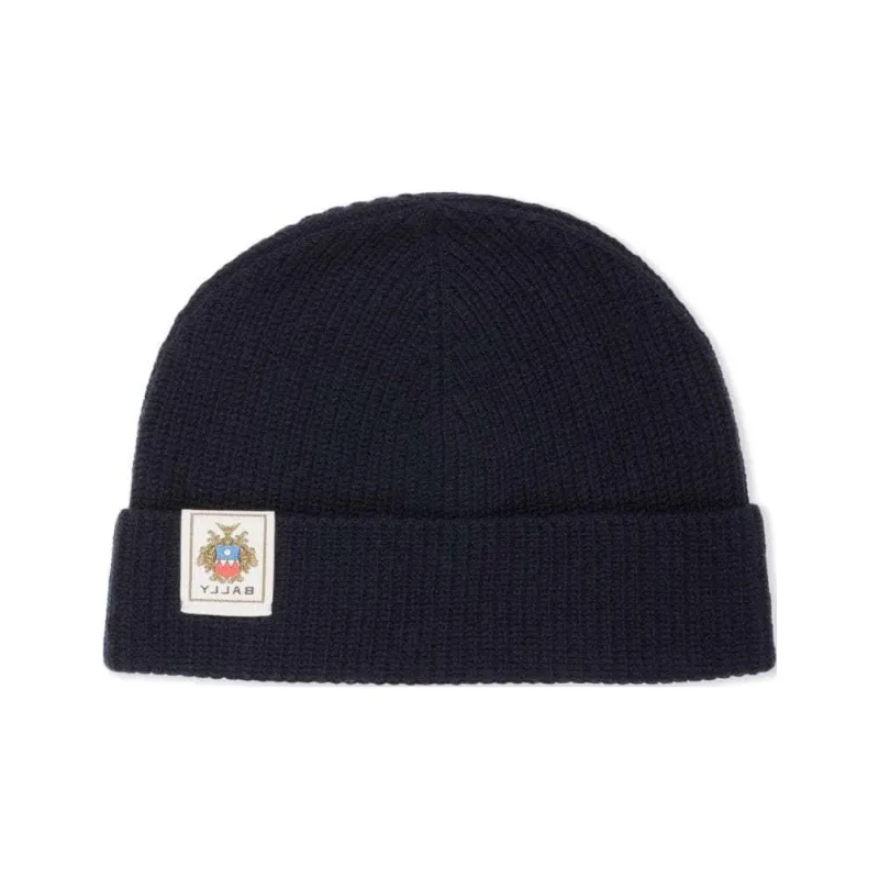 BALLY Logo patch Beanie-1