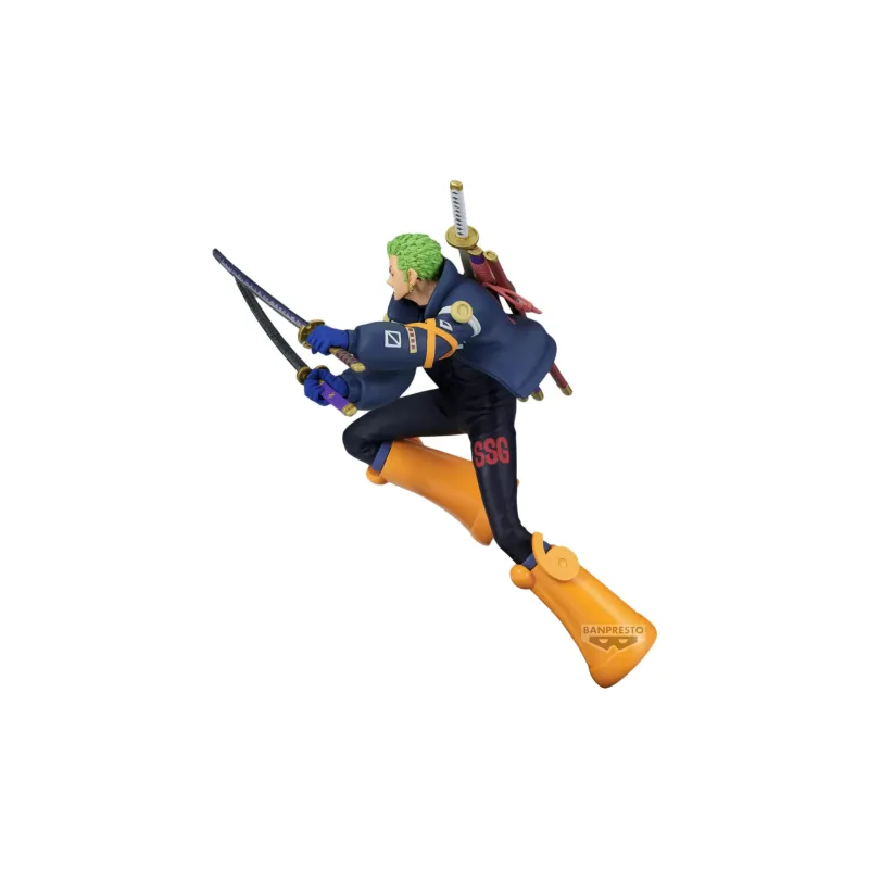 BANPRESTO BRC One Piece, Egghead Island Zoro, Battle Instant Figure Bonus Gifts 16cm-2
