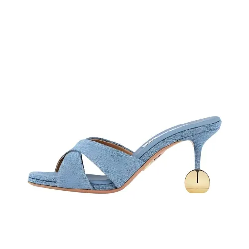 AQUAZZURA Slide Slippers Women's Blue