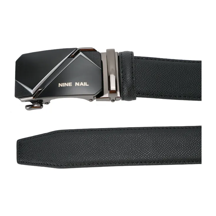 NINE NAIL Nine Section Stud Classic Cow Leather Leather Belts Men's Width  3.5cm-3