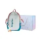 Peacock Blue & Orange White with Charm+Exquisite Shopping Bag