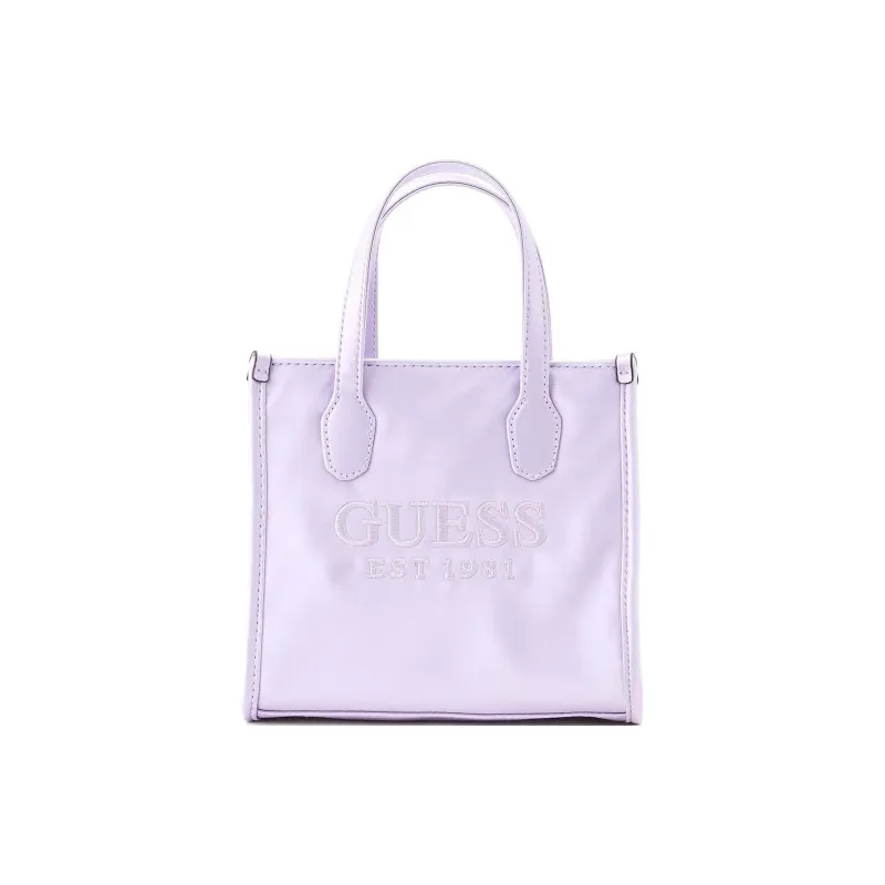 GUESS Polyester Tote Bag Shopping Bag Shoulder Bag Crossbody Bag Handbag Mini Women's Lavender-0