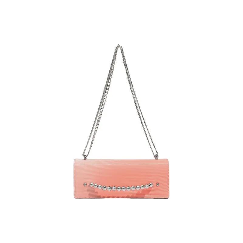 H YXIANG PU Shoulder Bag Regular Women's Pink/Silver-0
