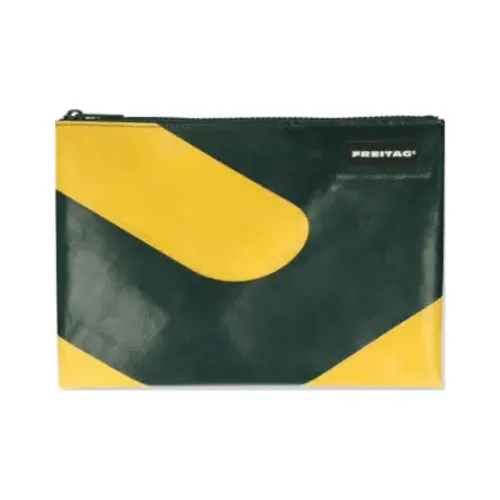 FREITAG Storage Bags Signal Light Yellow With Dark Green