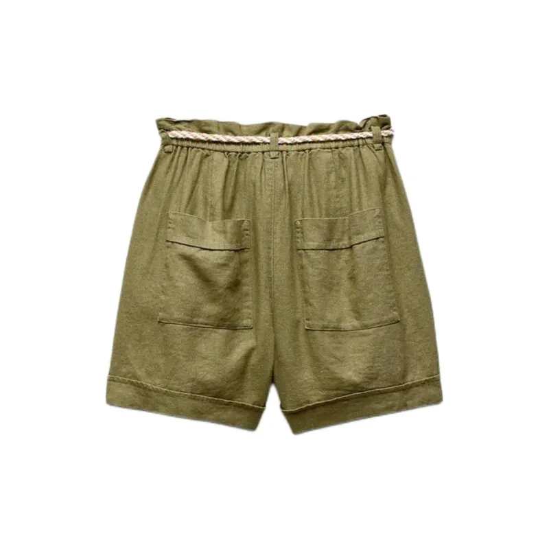 ZARA Casual Shorts Women's Khaki-1
