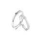 Intertwined Love Couple Rings