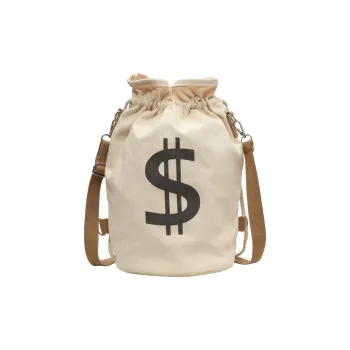 S.REPHEN Canvas Backpack Regular Unisex Ecru/Black/Khaki