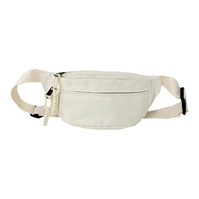 Huangmu Canvas Crossbody Sling Bag Regular Unisex White/Black/Green/Brown-0