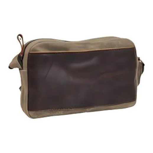 TTaG．baG Canvas With Cow Leather Crossbody Bag Regular Men's Khaki/Green/Black/Dark Gray-6