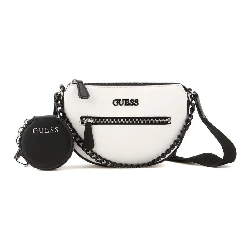 GUESS Polyurethane Crossbody Bag Shoulder Bag Mini Women's White-0