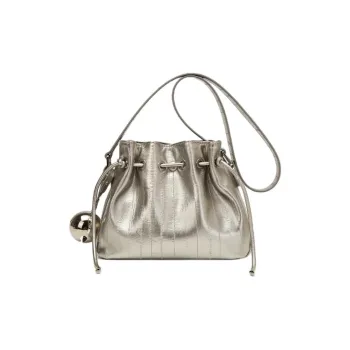 DAPHNE PU Shoulder Bag Medium Size Women's Silver