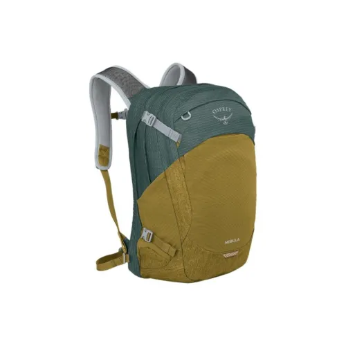 OSPREY Recycled Nylon Outdoor Mountaineering Bag Backpack Regular Unisex Gold Brown & Green