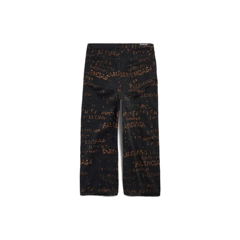 Balenciaga Jeans Loose Fit Style Unisex Black-1