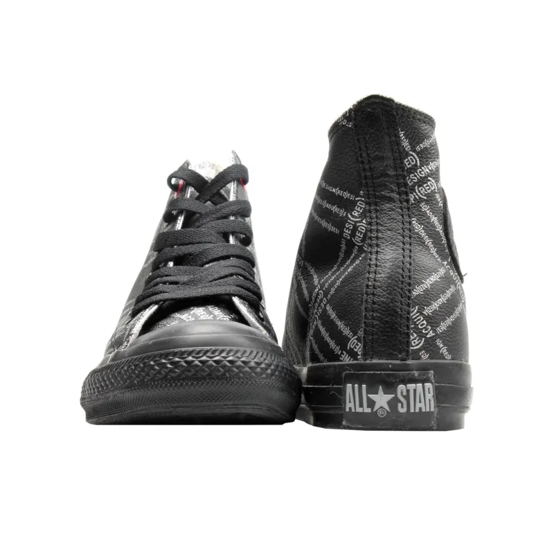 Converse Chuck Taylor All Star Anti Slip Wear Resistant High Top Skateboard Shoes Unisex Black White-3