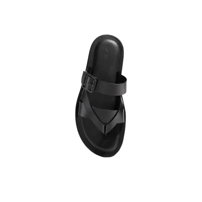 ZARA Slip-Resistant Flip Flops Men's Black-3
