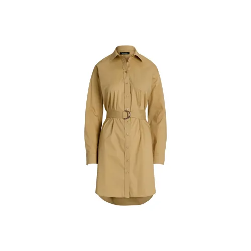 Ralph Lauren FW24 Long Sleeved Dresses Women's Birch Tree Brown