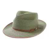 STETSON Satin Sheepskin Linen Sun Protection Hats Unisex Green
