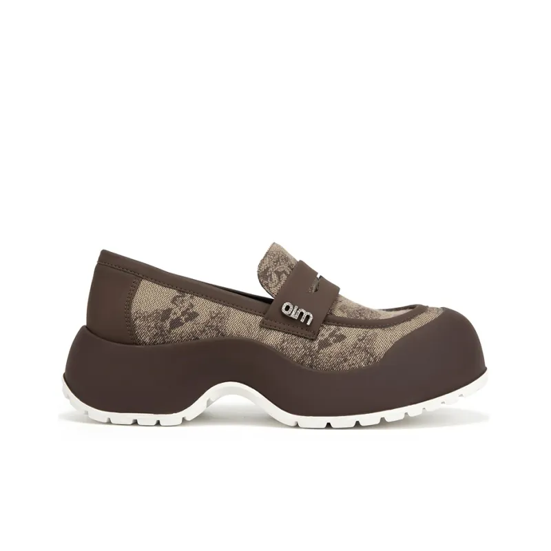 MIO Loafers Women's Black/White | Coffee/Apricot-7