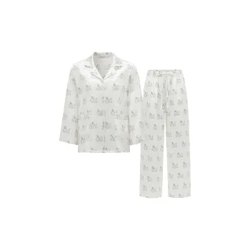 NOT JUST PAJAMA Pajama Set Women's White