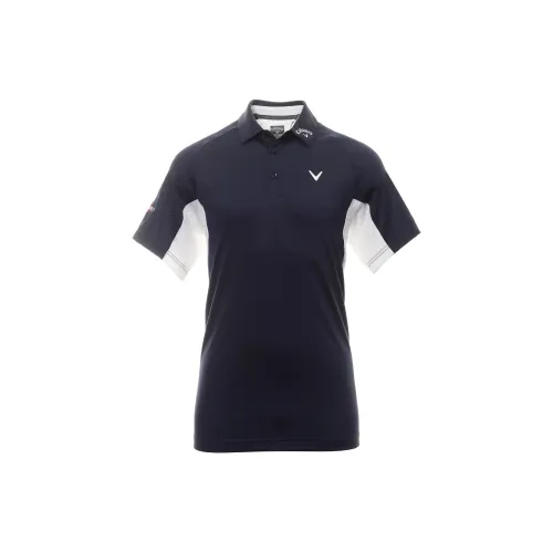 Callaway Polo Shirts Men Marine Blue