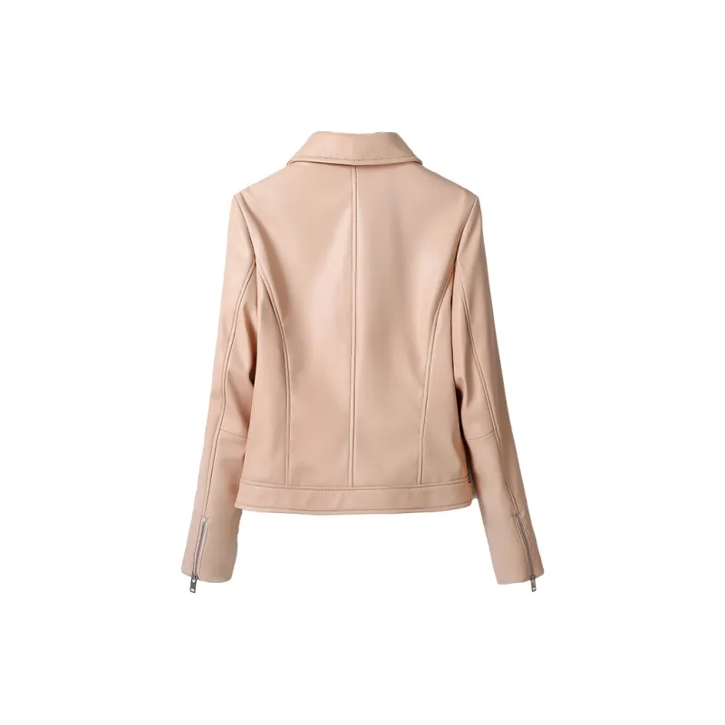 KAISER Leather Jacket Women's Pink-1