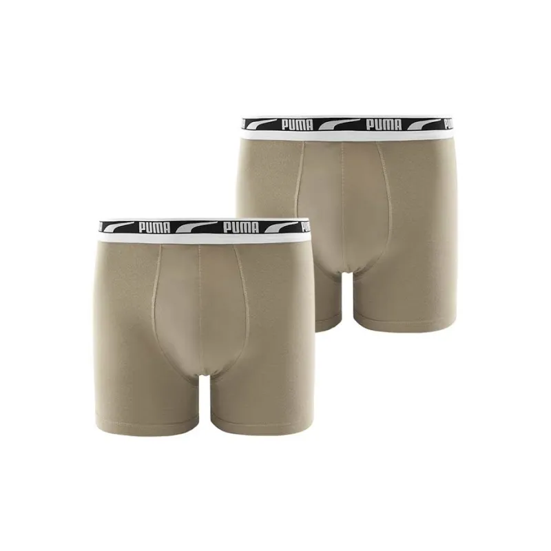 PUMA Underpants Men's 2 Pack Khaki-0