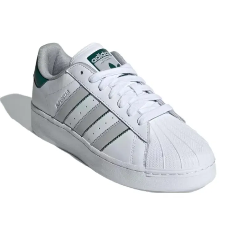 Adidas Superstar Xlg White Grey Collegiate Green-3