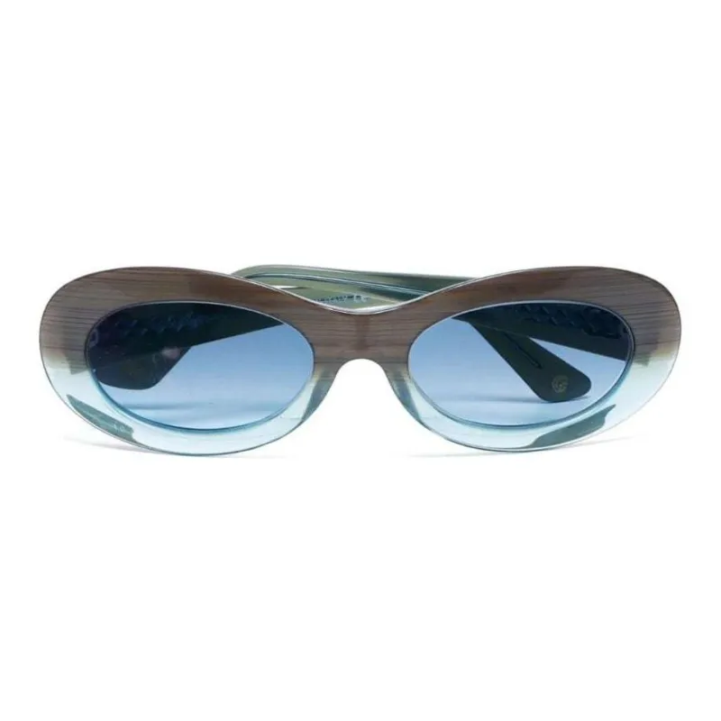 CHANEL 2000s Cc Oval-frame Sunglasses-1