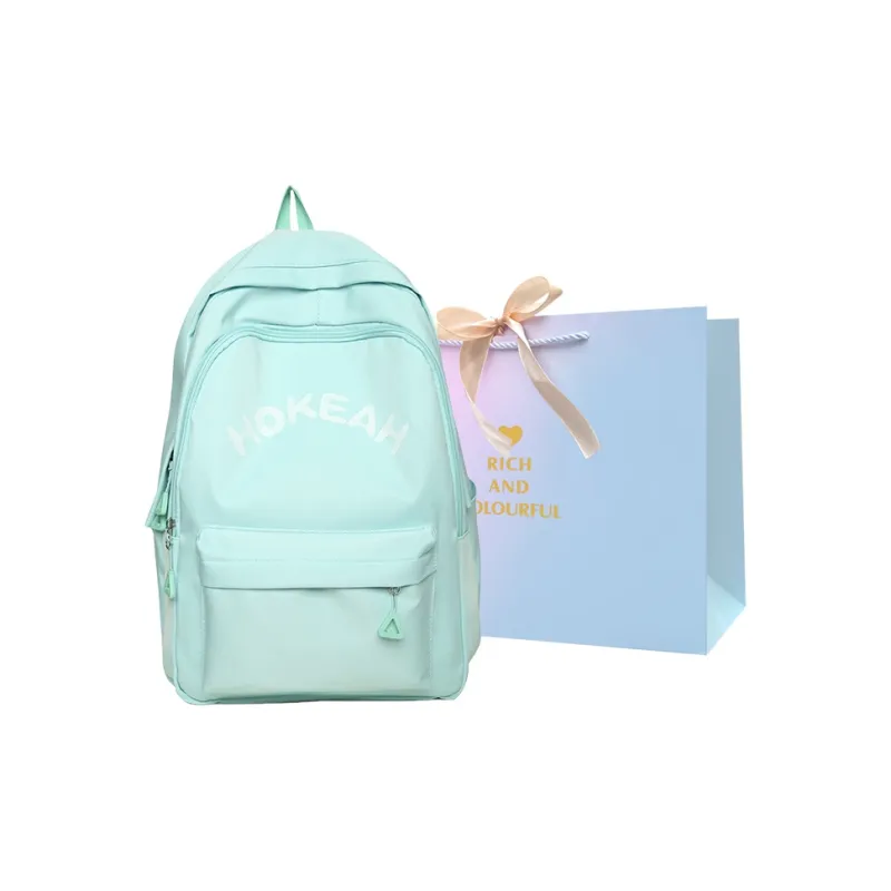 SUPERCUTE Nylon Backpack Women's White/Black/Green/Pink/Yellow-0