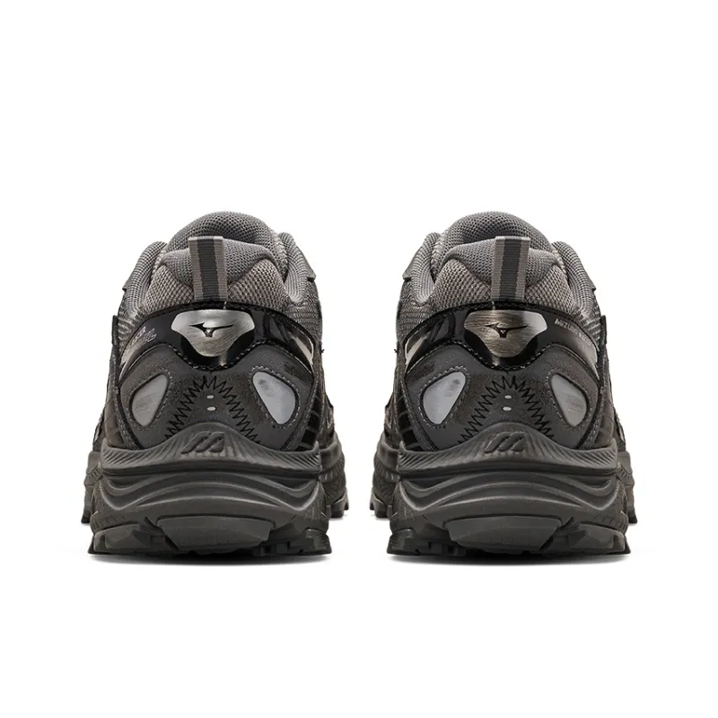 Mizuno Racer Trail Anti Slip And Wear Resistant Breathable Low Top Running Shoes Unisex Gray Black-4