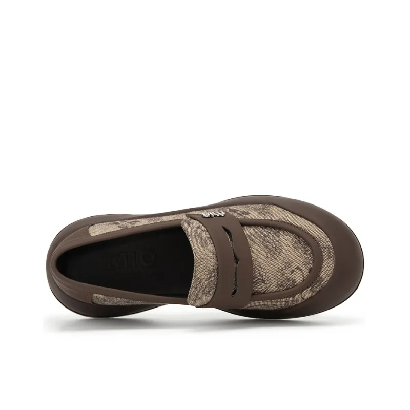 MIO Loafers Women's Black/White | Coffee/Apricot-10