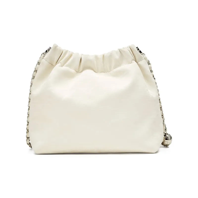 JOSINY PU/Cow Split Leather Shoulder Bag, Crossbody Bag Regular Women's Black/Ecru/Apricot/Light Green-5