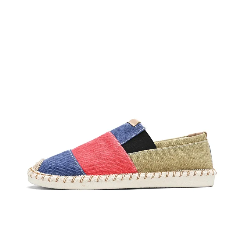 Bull charm Espadrilles Men Black Gray/Blue Red-4