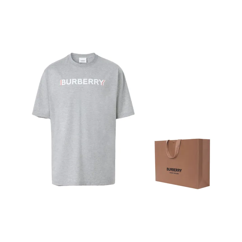 Burberry T Shirts Men Gray-3