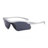 Silver Frame with Black Lens