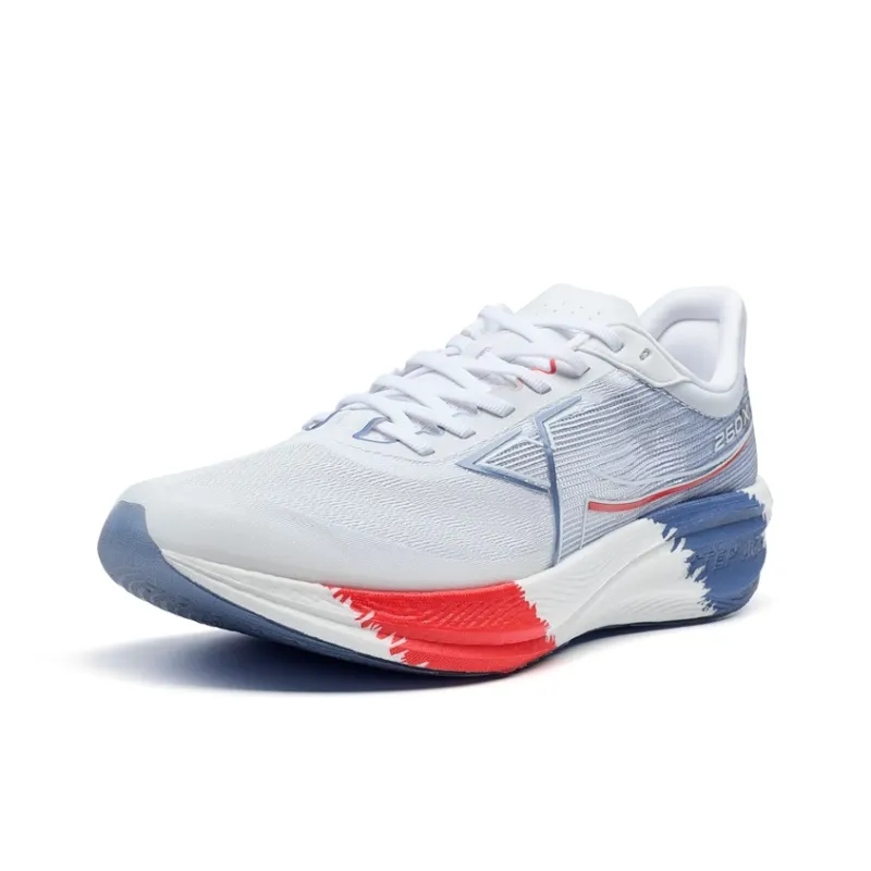 XTEP Running Shoes Men Low Top New White/Sunlight Blue/Laser Red-2