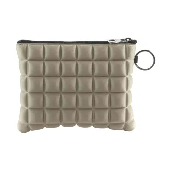 BPRIME 3D Cube Molded Fabric Wallet Women's Khaki