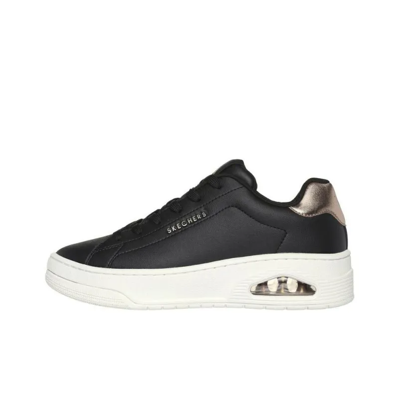 Skechers Court   Courted Anti Slip Wear Resistant Low Top Casual Shoes Women's Black-0