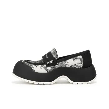MIO Loafers Women's Black/White | Coffee/Apricot