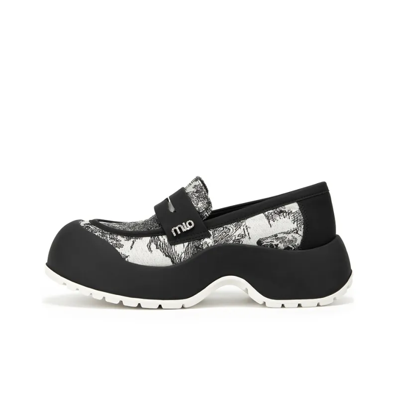 MIO Loafers Women's Black/White | Coffee/Apricot-0